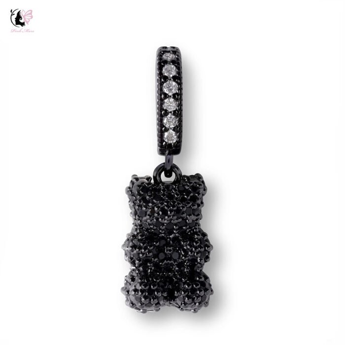 Pave Nostalgia Bear - Pave connector - Black Hardware