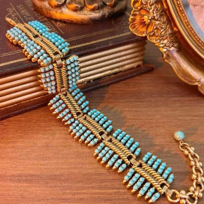 Paved Turquoise Bracelet - Image 2